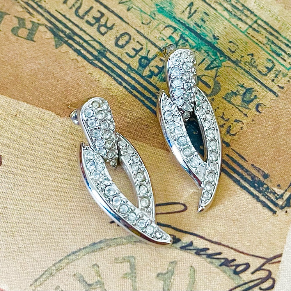 Vintage‎ Swarovski Rhinestone Earrings